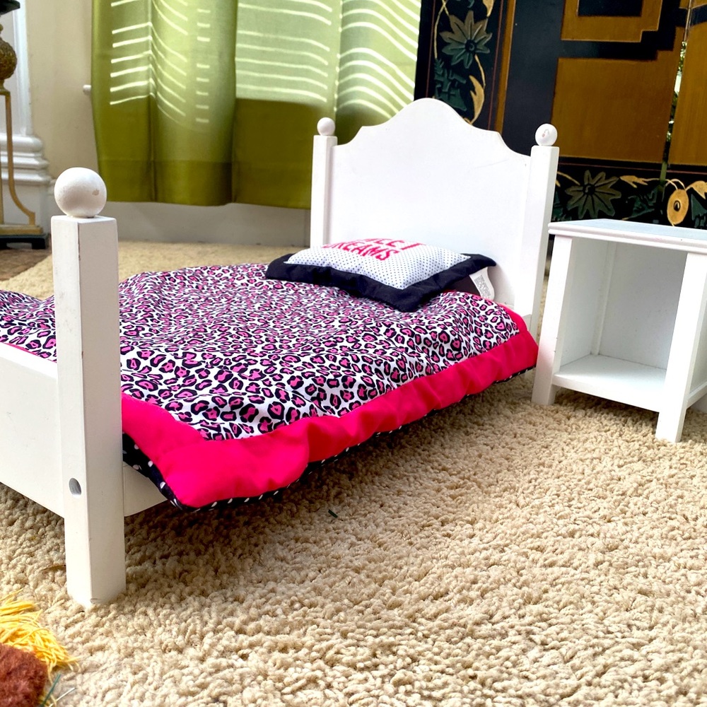 Doll 3 piece bedroom set. American girl size